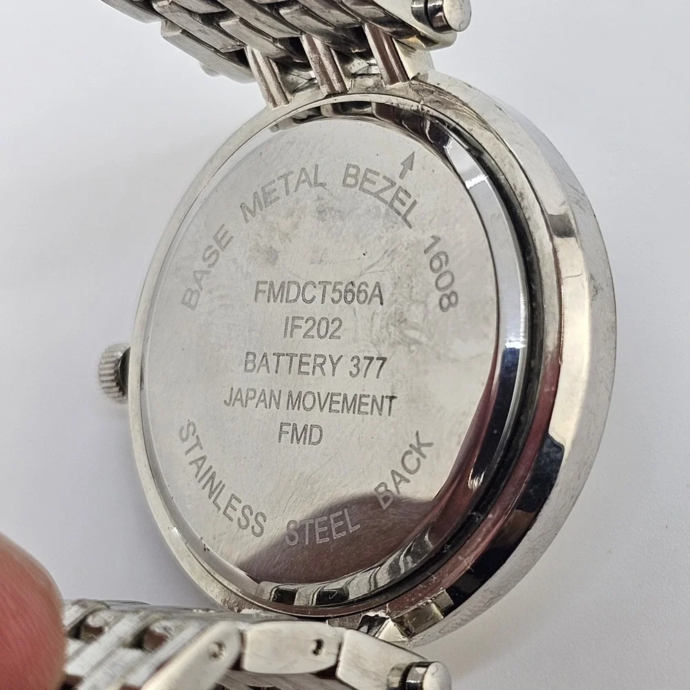 40MM Women's Analog Watch Gray‎ Dial Gray Bracelet Band 6.5